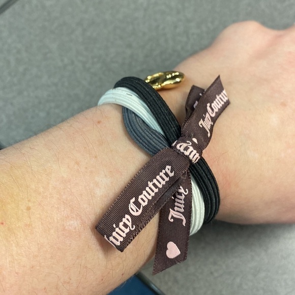 Juicy Couture Stretch Elastic Rubber Band Bracelet's Set of 3 (NEW) Y2K - Picture 6 of 8